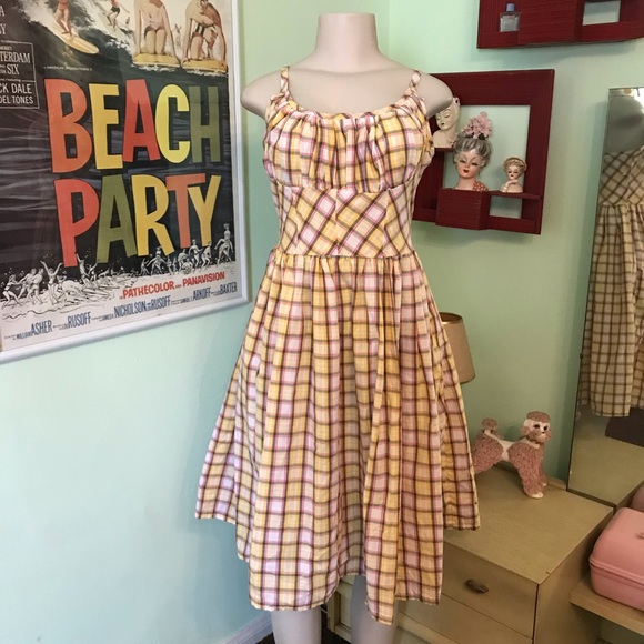 Swearing Parrot Dresses & Skirts - Butterscotch plaid dress